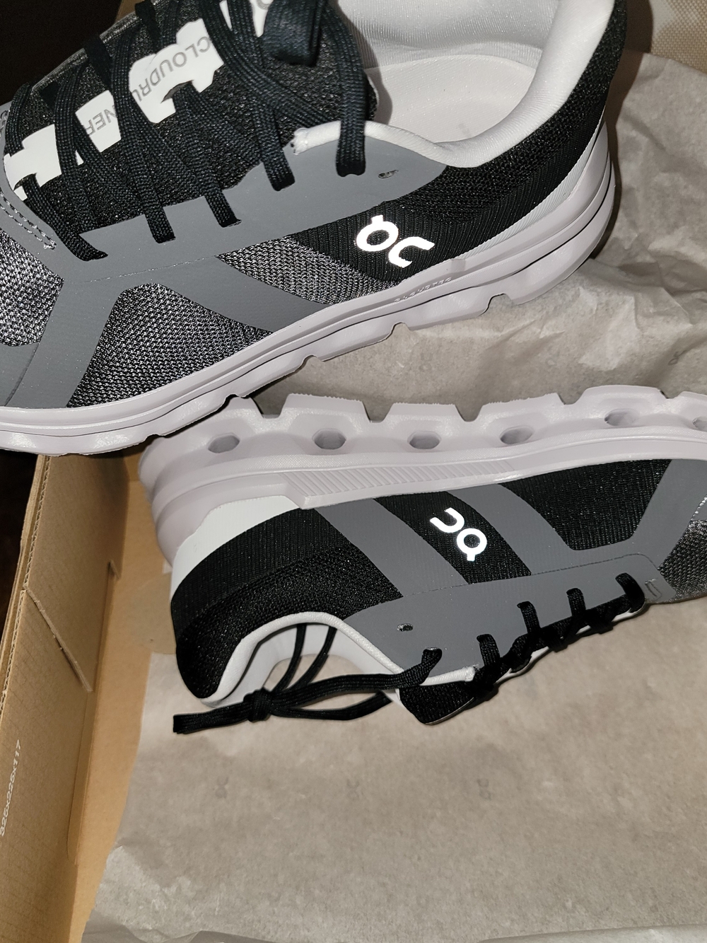 On Women’s Cloudrunner Athletic Shoes - Black & Gray